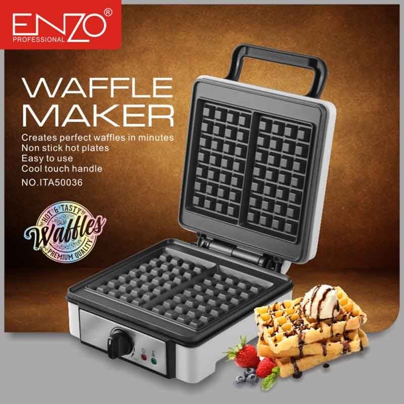 ENZO PROFESSIONAL WAFFLE MAKER 1200W