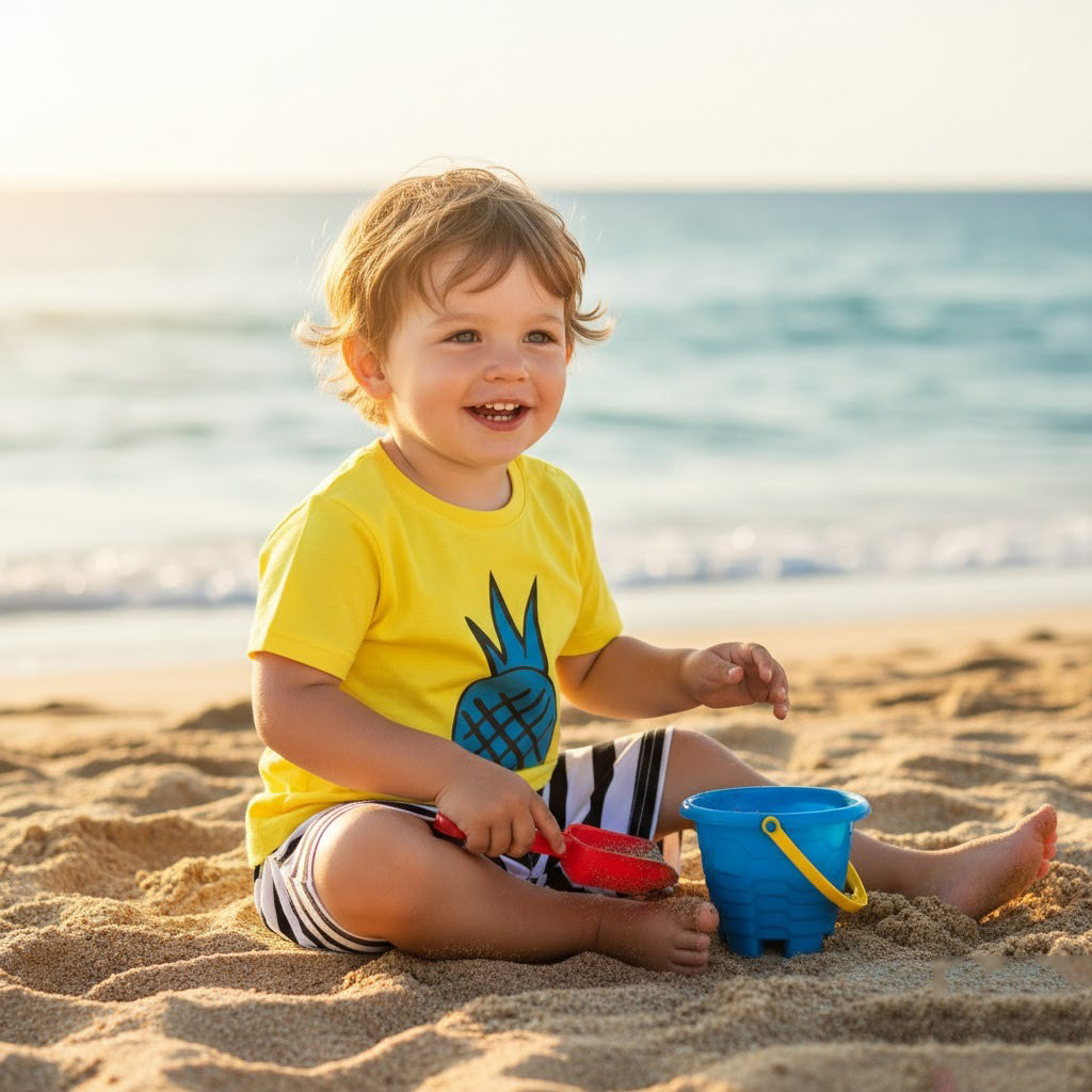 ENSEMBLE JAUNE AVEC MOTIF ANANS VERT