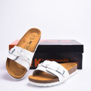  BIRKSBOT  CUIR BLANC