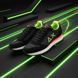 BASKET SUN68 TOM FLUO 11 NERO 