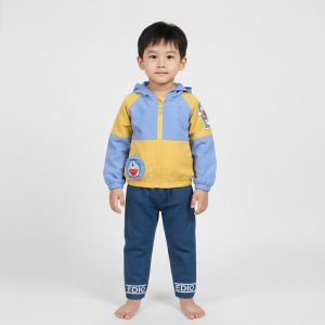 ENSEMBLE Doraemon 3 pieces bleu-jaune