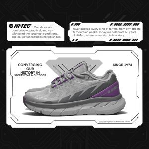 HI TEC BOLT W GREY SUNSET PURPLE