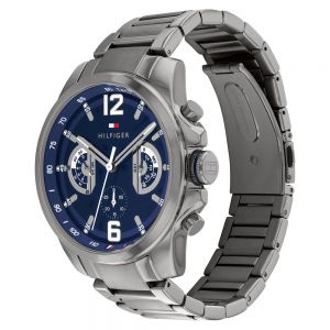 Montre Tommy Hilfiger Grey Steel Navy Dial Multi-function
