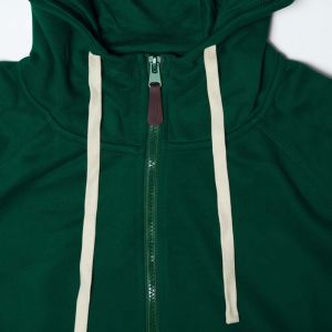 Sweat à capuche zippé homme VERT