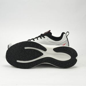 PEAK CUSHION RUNNING SHOES-LT.GREY/BLACK