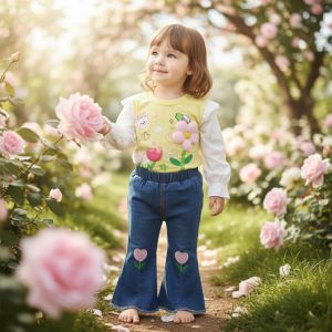 ENSEMBLE 2pcs jaune catoon