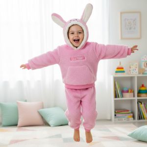 ENSEMBLE LAPIN ROSE -GEEK RABBIT