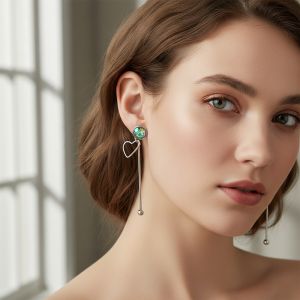 Boucles d'oreilles pendantes cœur move