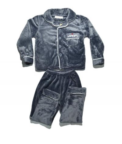 pyjama fourrure gris - yipinfu-