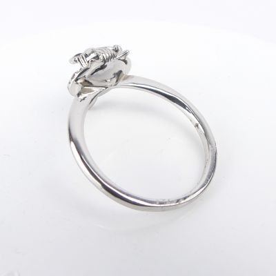 bague pierre hibou bleu nuit