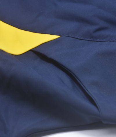 ENSEMBLE 3 PIECES- VESTE BLEU AVEC LE JAUNE 