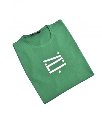 T-shirt VERT 2 LOGO BLANC 