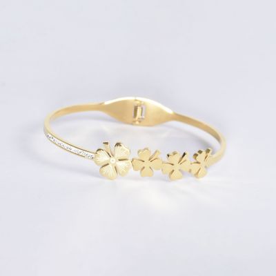 BRACELET TRÈFLE QUADRUPLE BONHEUR