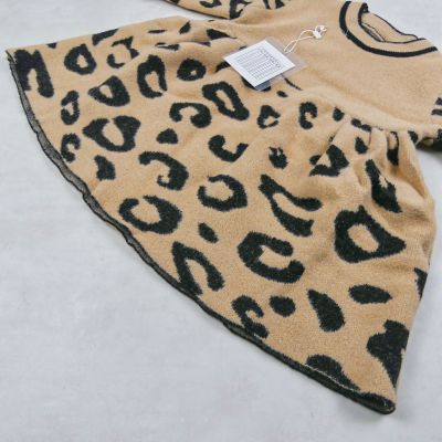 ROBE LEOPARD LAIN MARRON