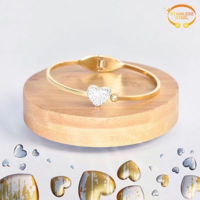 BRACELET COEUR INCRUSTÉ