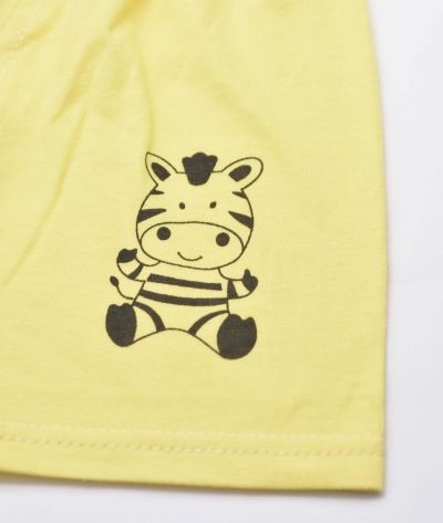 ENSEMBLE GRIS AVEC LE JAUN MOTIF zébre 