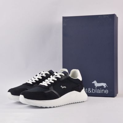 HARMONT AND BLAINE SCARPA UOMO CAMOSCIO  BLU