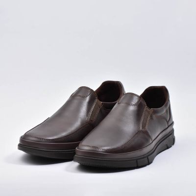MOCASSINS CUIR MARRON