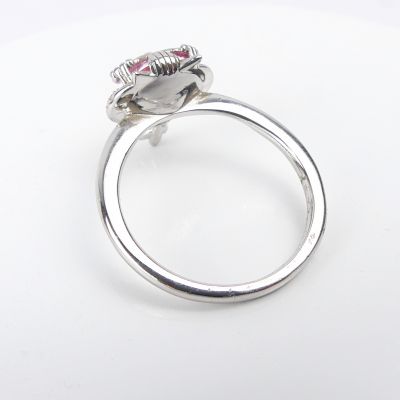 bague pierre hibou rose