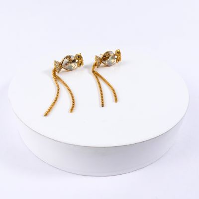 boucle d'oreille pendantes hibou miel