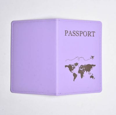 Étui à passeport world (violet)