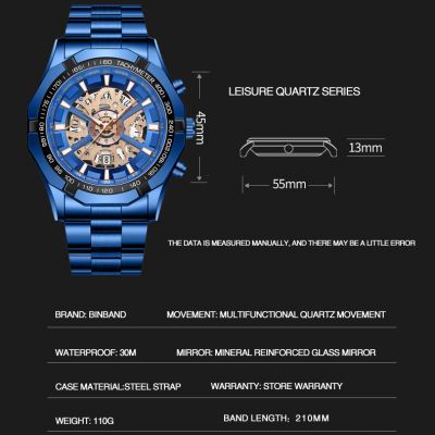 Montre Homme BINBOND SPORT BLEU