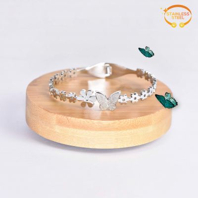 BRACELET PAPILLION-ROSE