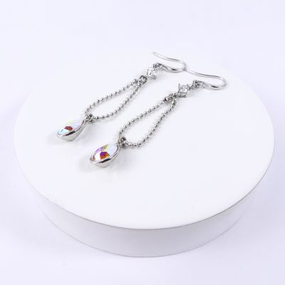 boucle d'oreille goutte reflet