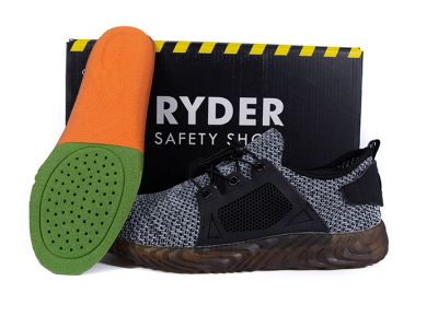 chaussures homme -stripes gris