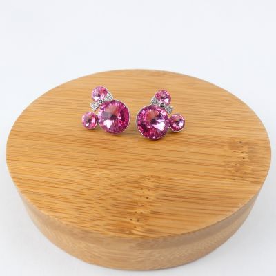 boucle d'oreille mickey mouse rose