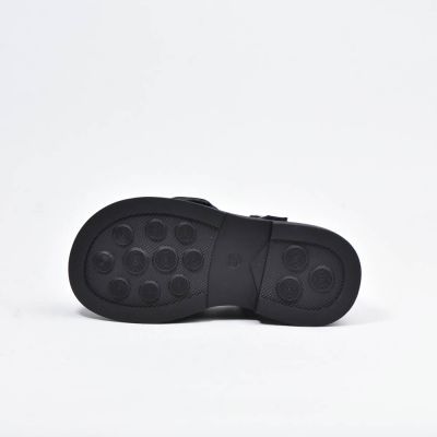 Chaussure Princesse Noir boucle carré noeud papillion 