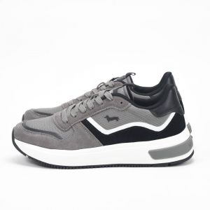 Harmont and Blaine Suede and Technical Fabric Sneakers