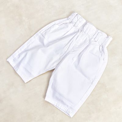 Pantacourt Blanc motif  -A-