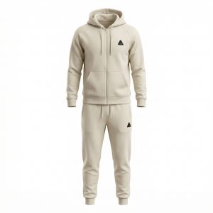 PEAK KNITTED TRACKSUIT WHITE BEIGE