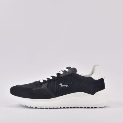 HARMONT AND BLAINE SCARPA UOMO CAMOSCIO  BLU