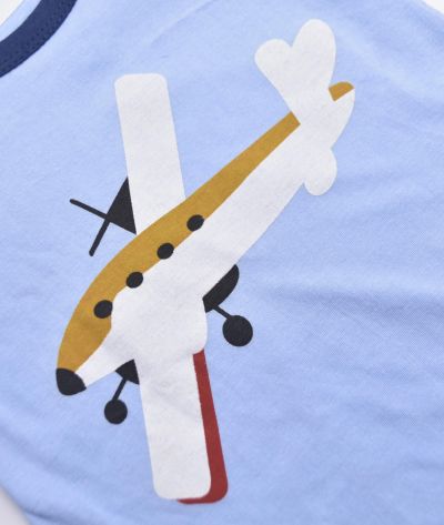 ENSEMBLE BLEU MOTIF - AVION -