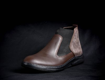 Chelsea boot orthopédique noir 