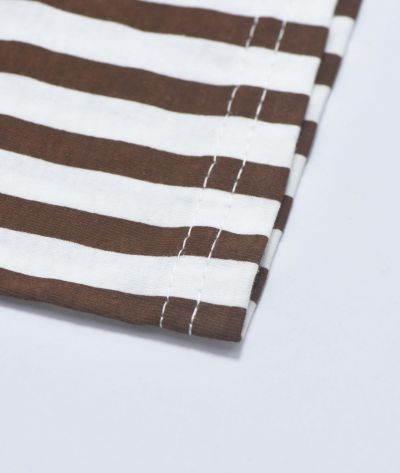 ENSEMBLE BLANC ET MARRON MOTIF -GWENS-