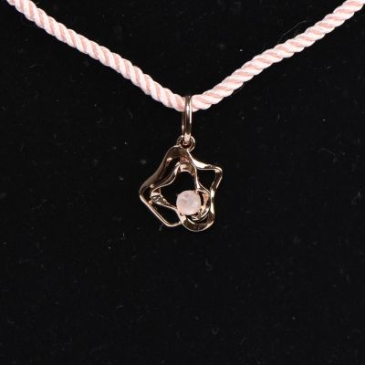 FLOWERY DELICATE CORD NECKLACE