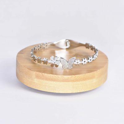 BRACELET PAPILLION-ROSE