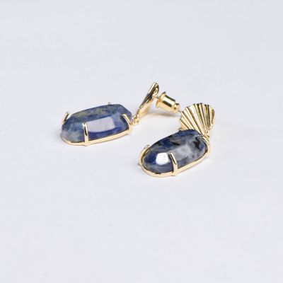 OCEAN SODALITE EARRINGS