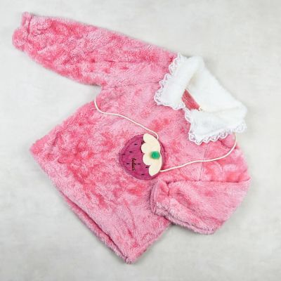 pyjama fourrure rose -sac fraise