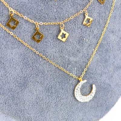 Collier double chaîne n°37