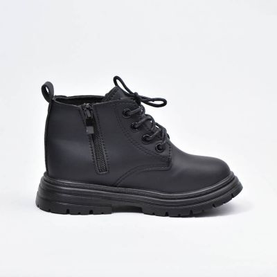 Bottes coordonnantes à lacets Noir Enfants