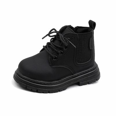 Bottes coordonnantes à lacets Noir Enfants