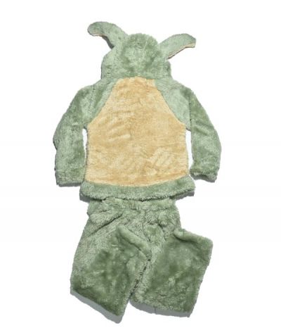 pyjama fourrure vert et beige (motiFe elephant)