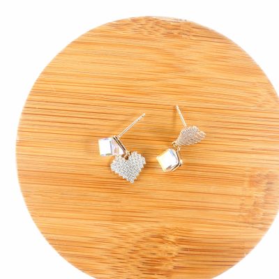 Boucles d'oreilles carré multi couleur