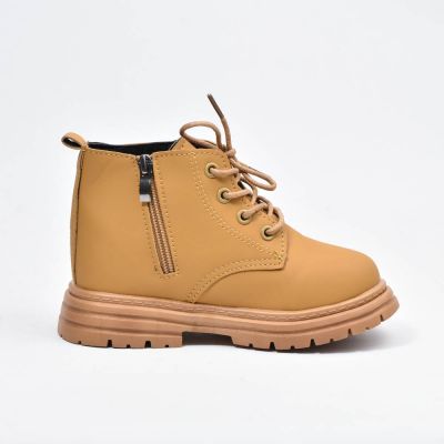 Bottes coordonnantes à lacets Marron Enfants 