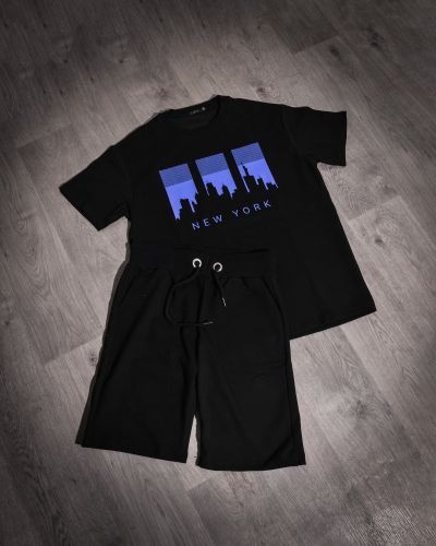 ENSEMBLE NOIR ET BLEU NEW YORK 