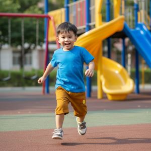 Pantacourt Garcon MARRON MOTIF HI UP 